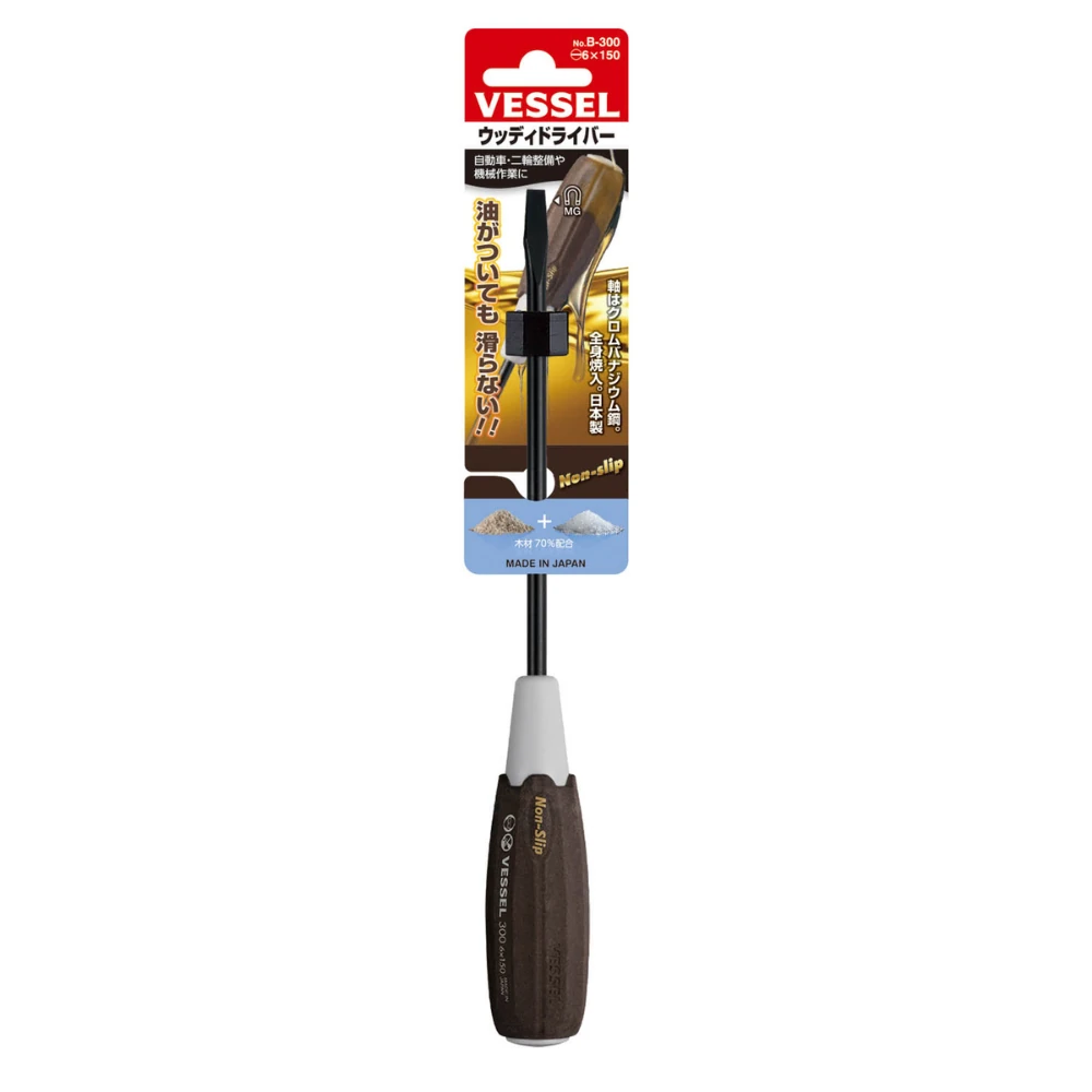 Отвертка Vessel SL6X150 WOOD-COMPO 2