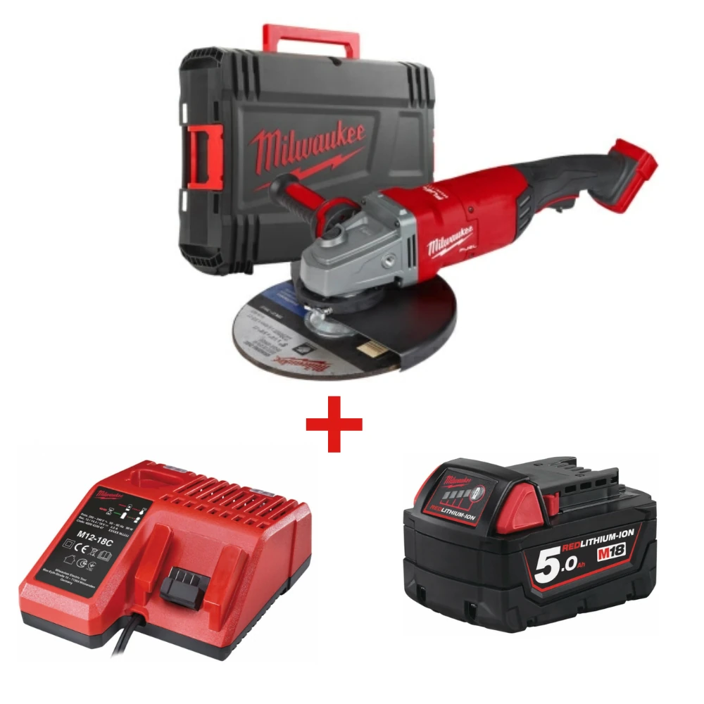 Углошлифовальная машина Milwaukee M18 FLAG230 XPDB-0С FUEL (4933464114) + M18 B5 (4932430483) + М12-18С (4932352959) 1
