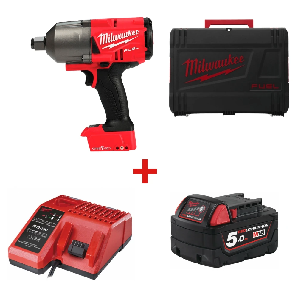 Гайковерт Milwaukee M18 ONEFHIWF12-0X ONE-KEY FUEL 1/2" (4933459726) + M18 B5 (4932430483) + М12-18С (4932352959) 1