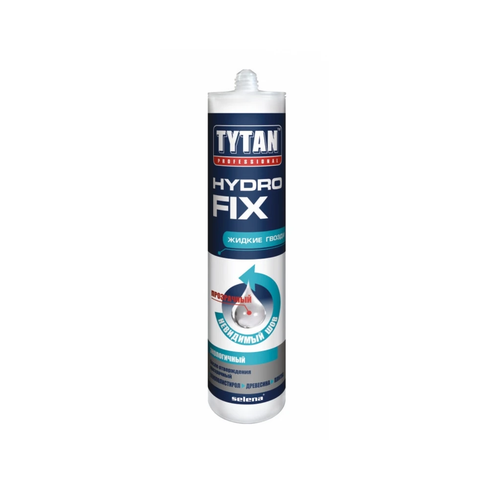 Клей Selena TYTAN клей монтажный HYDRO FIX (310 ml) бесцветный 1