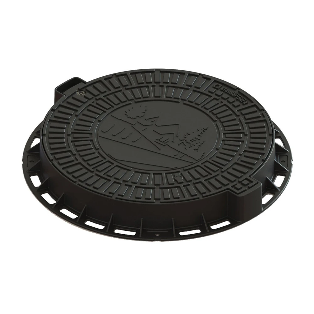 Люк Standartpark 35188-80Д люк садовый пластиковый черный Л-60.80.10-ПП 1