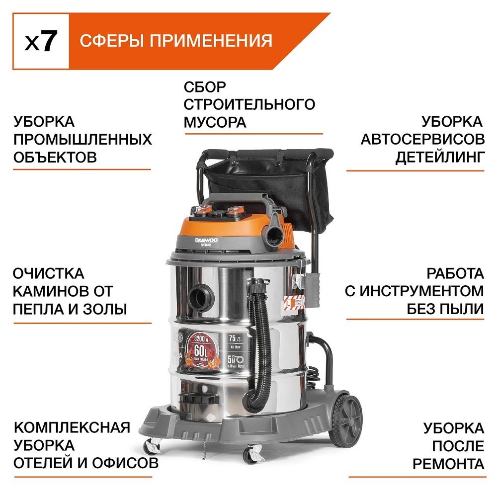 Пылесос Daewoo DAVC 6030S 6