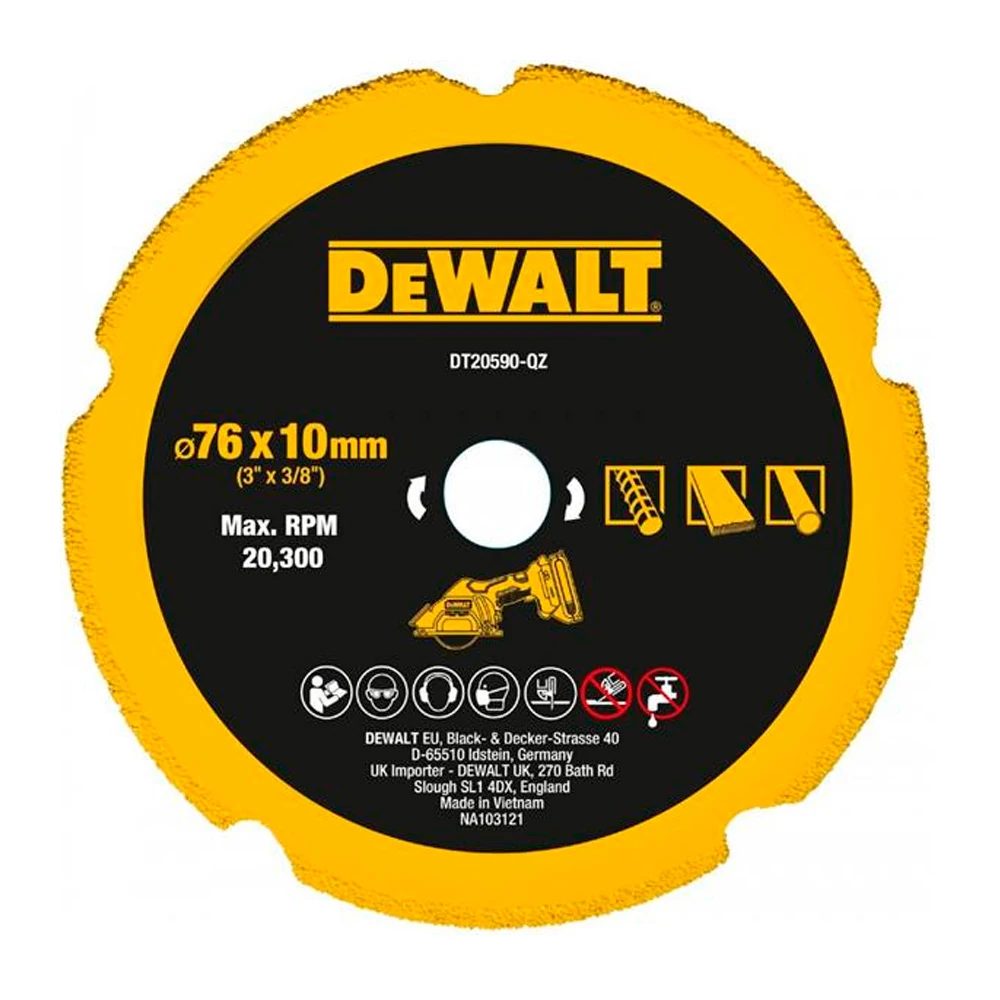 Круг алмазный DeWALT DT20590-QZ 1