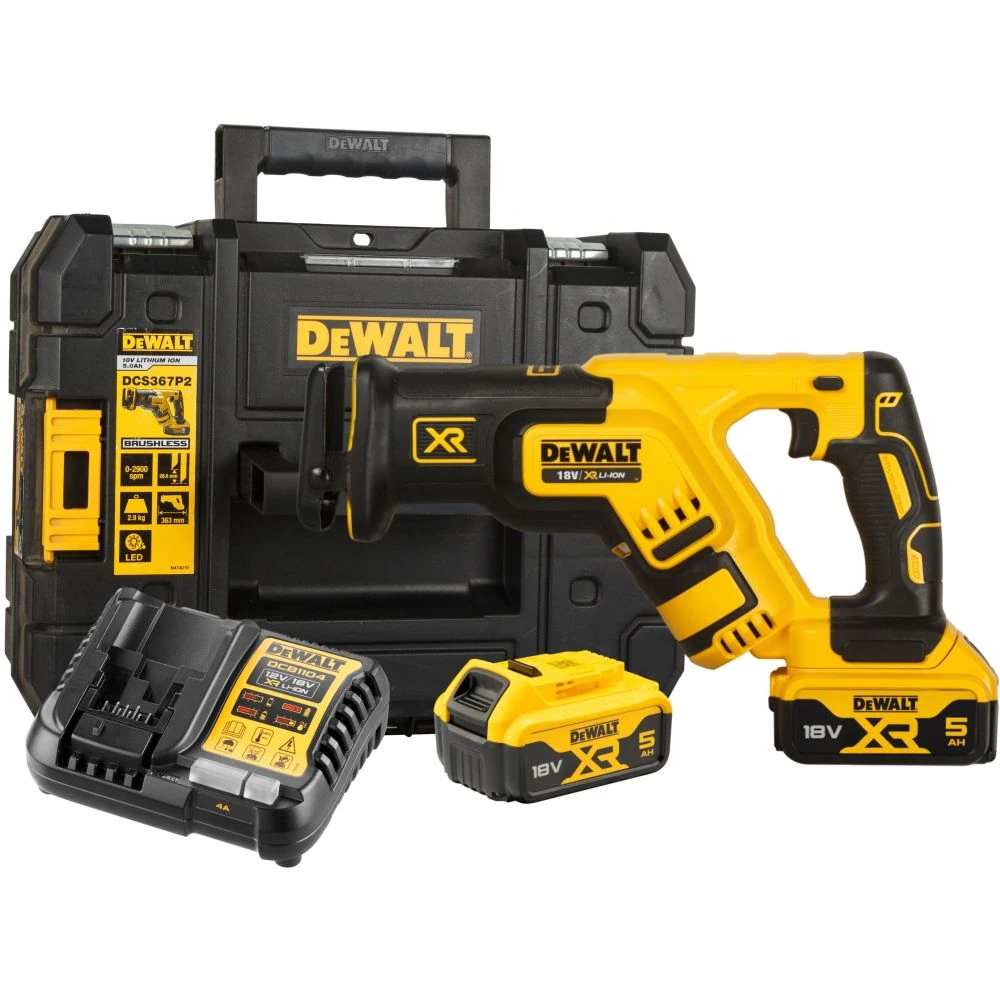 Пила сабельная DeWALT DCS367P2-QW 1
