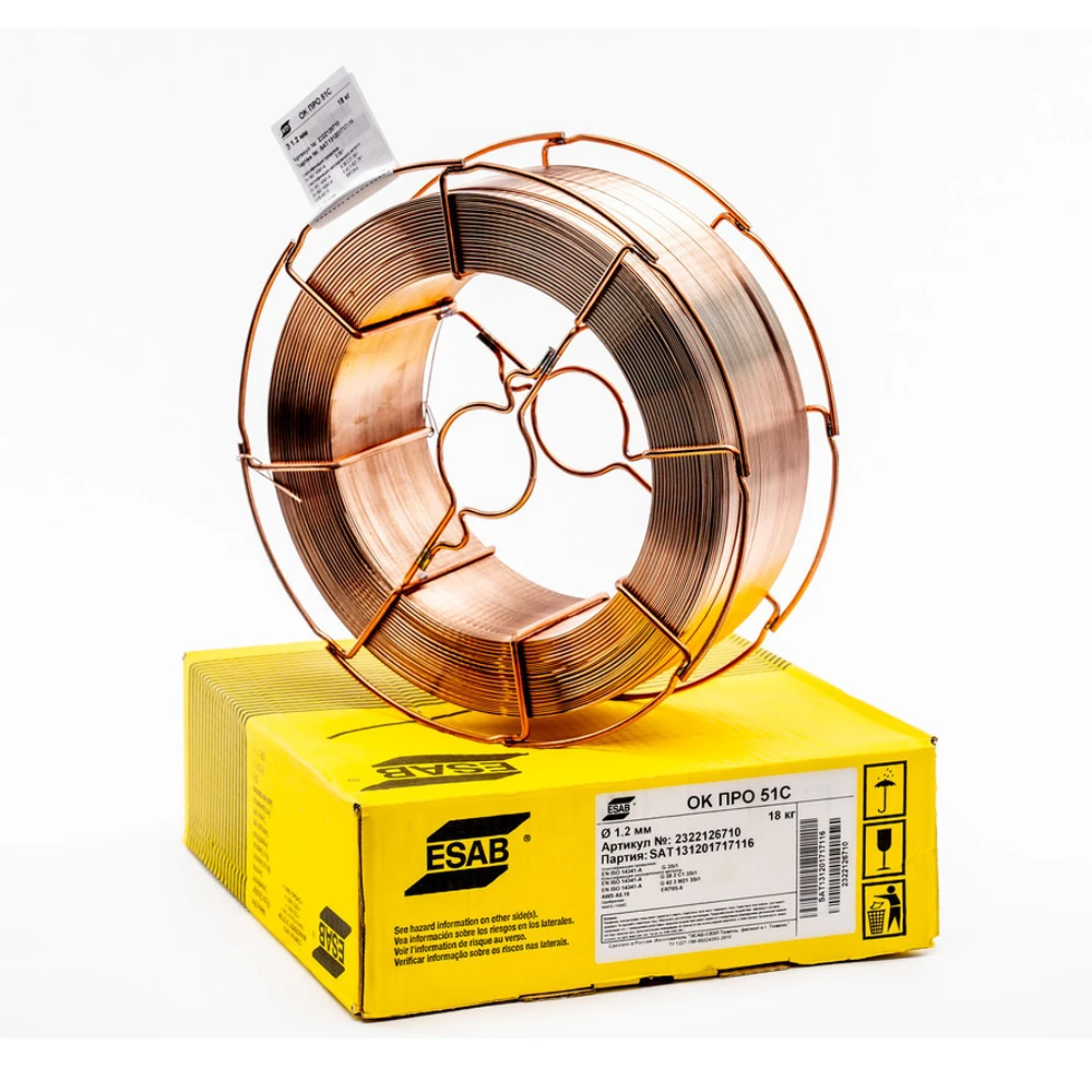 Сварочная проволока Esab ОК ПРО 51С 0.8мм 15кг 1