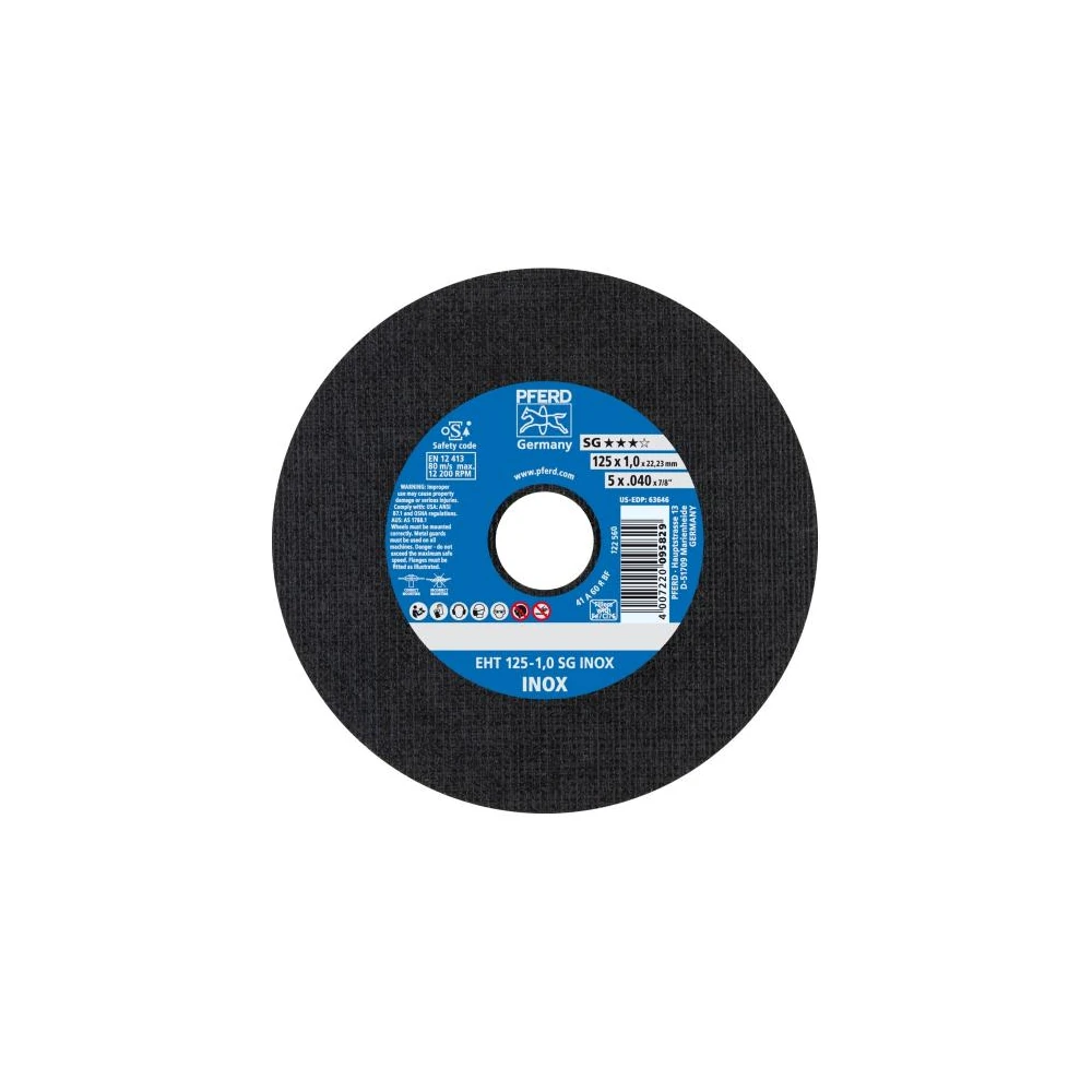 Круг отрезной Pferd EHT 125 - 1,0 SG INOX 1