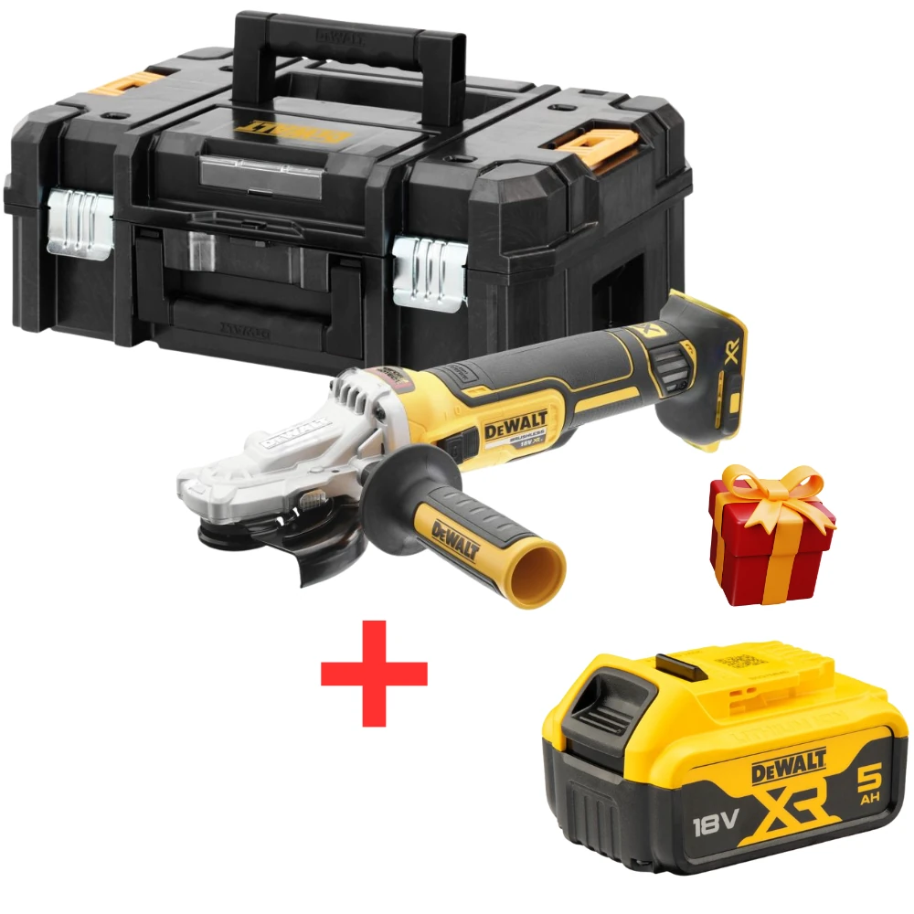 Углошлифовальная машина DeWALT DCG405FNT-XJ+DCB184-XJ 1