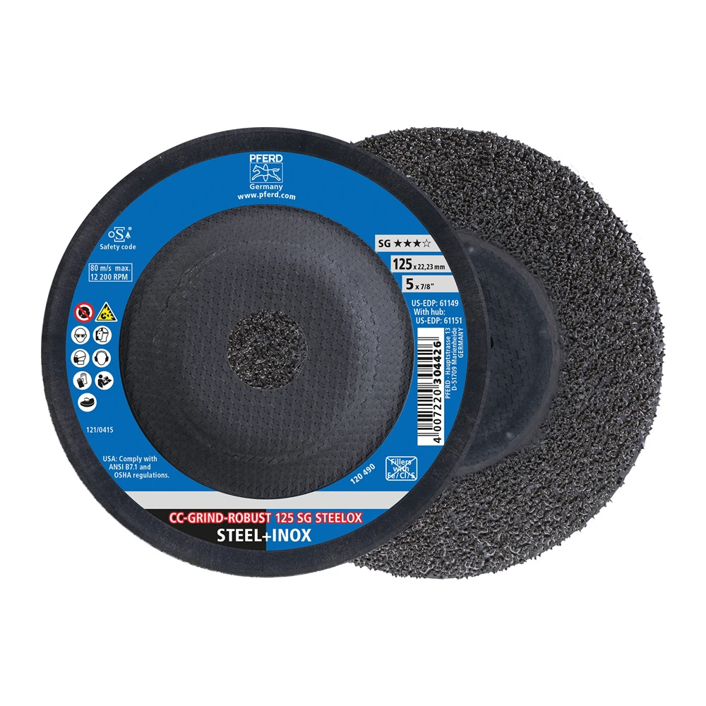 Круг шлифовальный Pferd CC-GRIND ROBUST 125 SG STEELOX 1