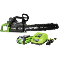 Пила цепная Greenworks GD40CS15K2 (40V, 1хАКБ 2Ач и ЗУ) 2005707UA1