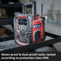 Аудиосистема Einhell Germany AG TE-CR 18 Li DAB+/FM/BT (340799542)8