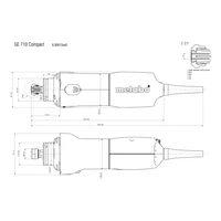 Прямошлифовальная машина METABO GE 710 Compact (600615000)4