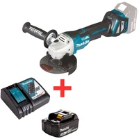 Углошлифовальная машина Makita DGA517Z+191A25-2 (BL1830B+DC18RC)