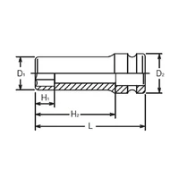 Головка ударная Ko-ken 14301M 21mm2