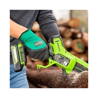 Пила цепная Greenworks G24MCS10K2 (24V с АКБ и ЗУ)3