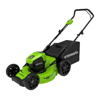 Газонокосилка аккумуляторная Greenworks GD40LM46HP (без батареи и зарядного устройства) (2514407) Газонокосилка аккумуляторная Greenworks GD40LM46HP (без батареи и зарядного устройства) (2514407)