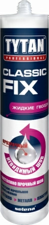 Клей Selena TYTAN клей монтажный CLASSIC FIX (310 ml) беcцветный