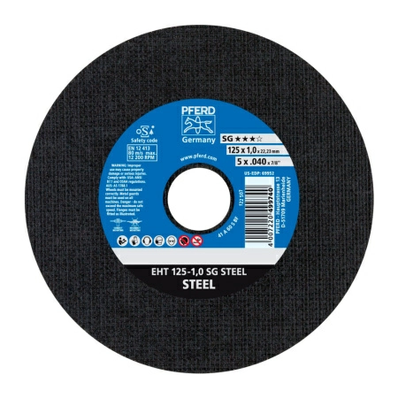 Круг отрезной Pferd EHT 125 - 1,0 SG STEEL